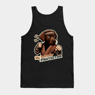 Ninja Labrador Retriever Tank Top